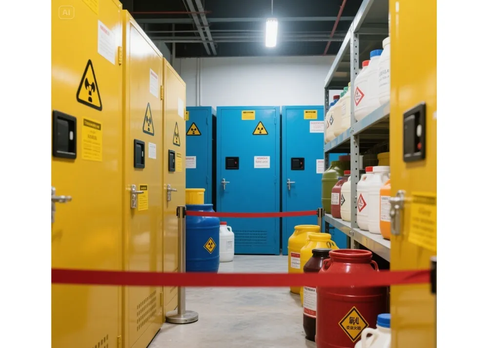 రసాయన భద్రత: సురక్షిత నిల్వ పద్ధతుల ద్వారా మీ కార్యాలయంలో ప్రమాదాలను నివారించడం