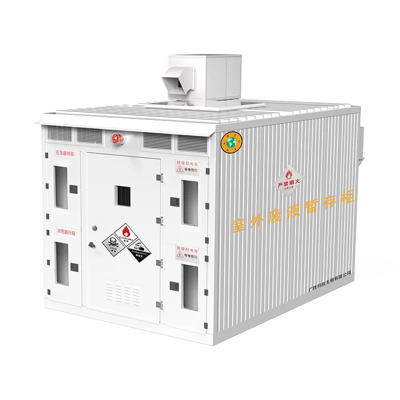 వాక్-ఇన్ పేలుడు-ప్రూఫ్ ప్రమాదకర వ్యర్థ కంటైనర్ గిడ్డంగి